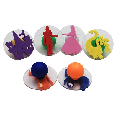 Ready2Learn® 3” Giant Fantasy Foam Stampers, 6 Pack