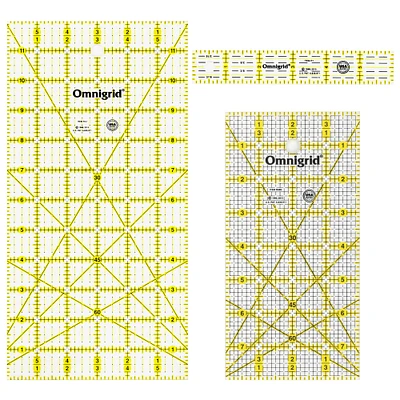 Omnigrid® Rectangle Quilter's Ruler Combo Pack, 3ct.