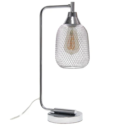 Lalia Home 19" Industrial Mesh Desk Lamp
