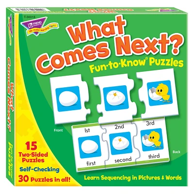 Trend Enterprises® What Comes Next? Fun-to-Know Puzzles