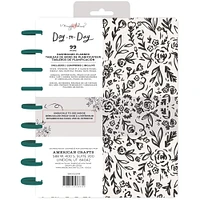 American Crafts™ Maggie Holmes Day-To-Day Black & White Floral Undated Dashboard Planner