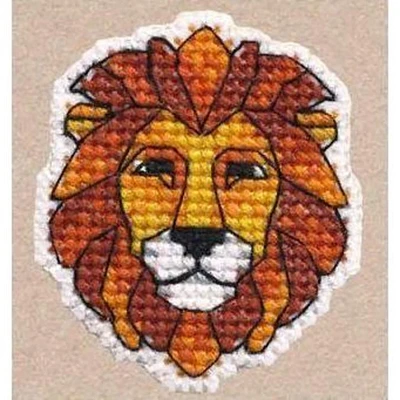 Oven Badge-Lion Cross Stitch Kit