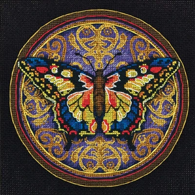 Dimensions® Gold Petite Counted Cross Stitch Kit, Ornate Butterfly