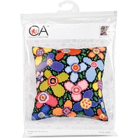 RTO Collection D'Art® Flower Glade Stamped Needlepoint Cushion Kit