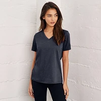 BELLA+CANVAS® Women's Relaxed V-Neck Heather T-Shirt