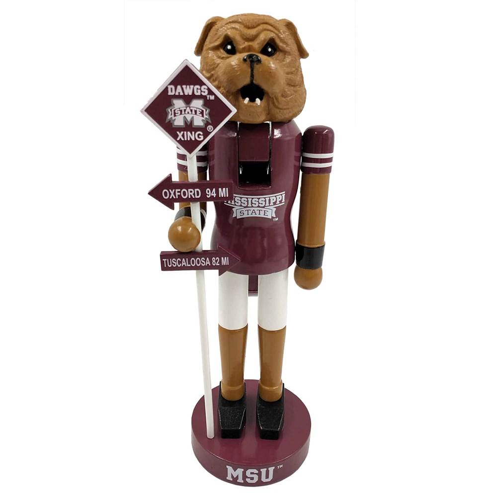 Santa's Workshop 12" Mississippi State University Rivalry Nutcracker