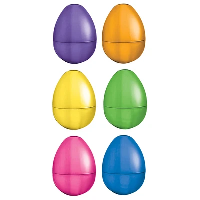 4" Multicolor Fillable Plastic Easter Eggs, 12ct.