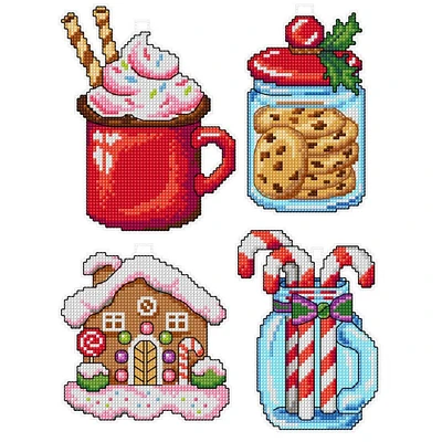 Crafting Spark Christmas Sweets Plastic Canvas Counted Cross Stitch Kit