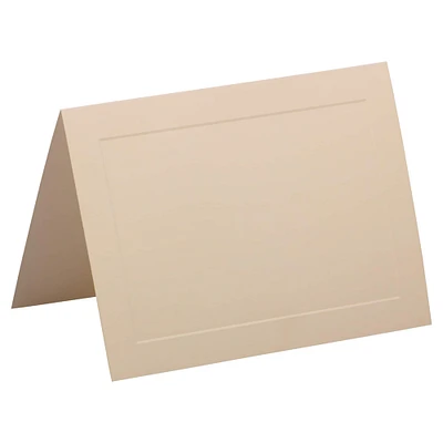 JAM Paper A7 Strathmore Ivory Wove Panel Fold Over Cards