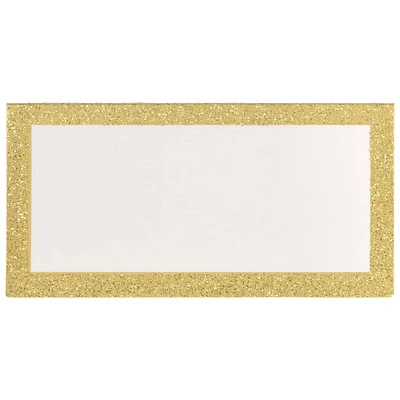 Gold Glitter Place Cards, 100ct.