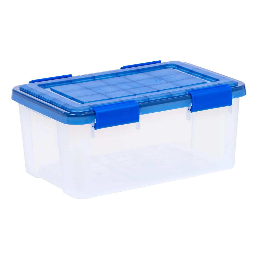 IRIS® Letter & Legal Size Element Resistant Clear File Box