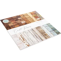 Craft Consortium Wood Textures Double-Sided Paper Pad, 12" x 12"