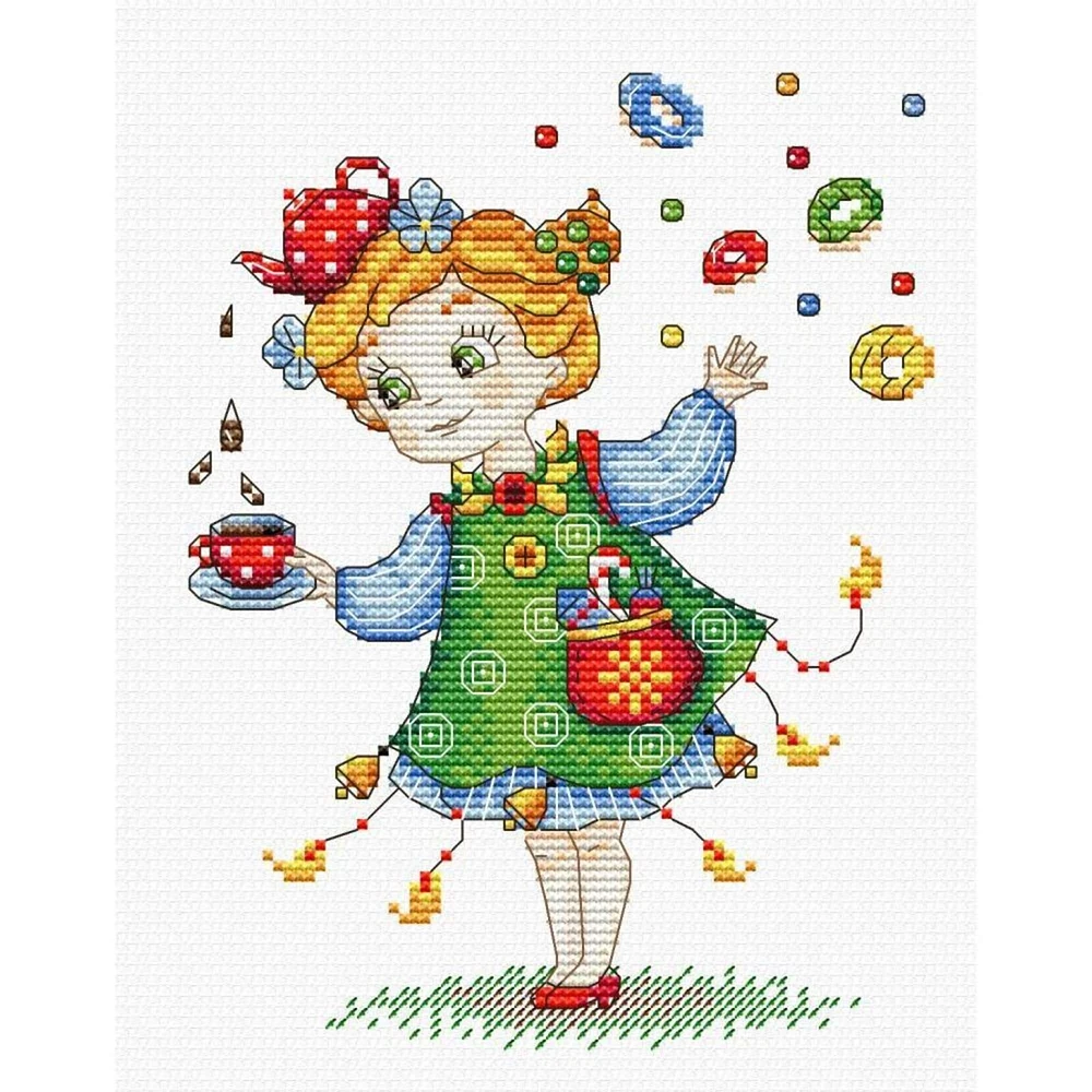 MP Studia Celebration Tea Cross Stitch Kit