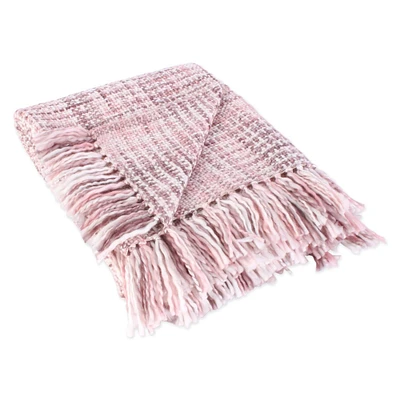DII® Blush Variegated Acrylic Woven Throw