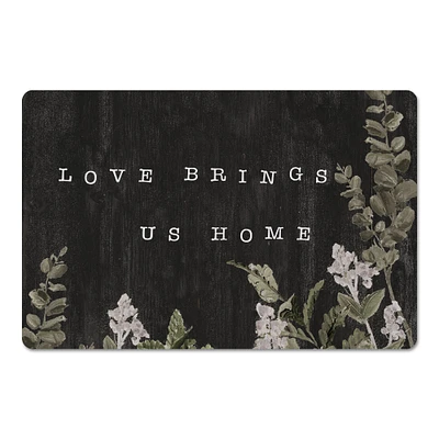 Love Brings Us Home Floor Mat, 18" x 27"