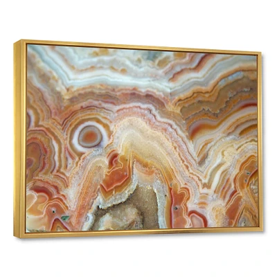 Designart - Strips and Ovals on Agate