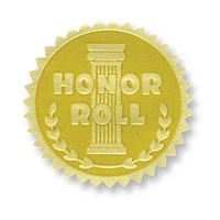 Hayes® Honor Roll Gold Foil Embossed Seals, 3 Packs of 54