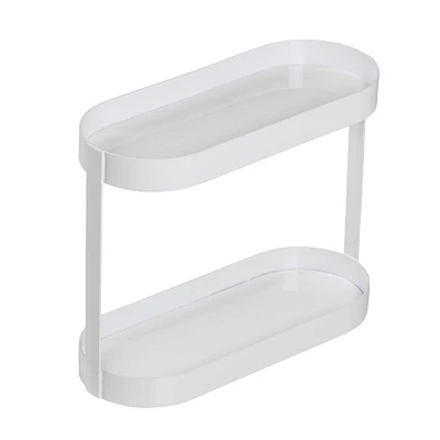 6 Pack: Honey Can Do White 2-Tier Metal Bathroom Counter Organizer Shelf