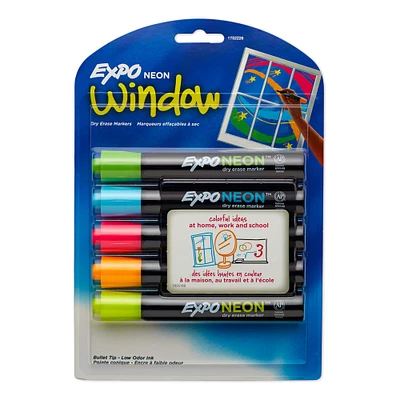Expo® Neon Dry Erase Markers, 5ct.