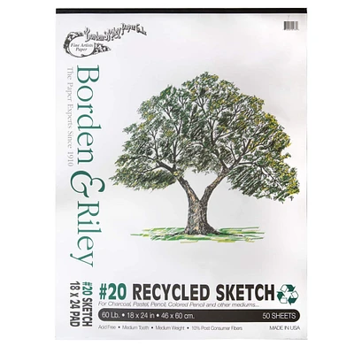 Borden & Riley #20 Recycled Sketch Paper Pad