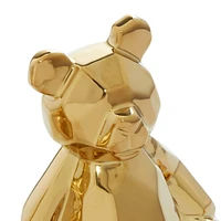 Gold Porcelain Glam Sculpture, set of 2, 7", 8"