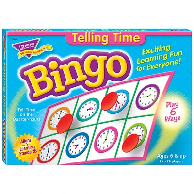 Trend Enterprises® Telling Time Bingo