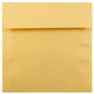 JAM Paper 6.5" x 6.5" Square Metallic Invitation Envelopes