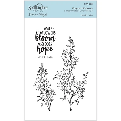 Spellbinders® Fragrant Flowers Clear Acrylic Stamps
