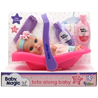 Little Darlings 8" Baby Magic Tote Along Baby
