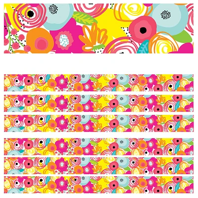 Schoolgirl Style™ Simply Stylish Tropical Floral Border, 216ft.
