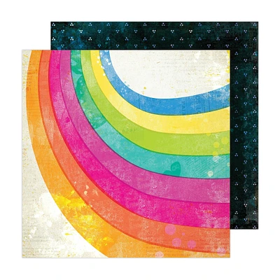 Vicki Boutin Sweet Rush Rainbow Swirl Double-Sided Cardstock, 12" x 12"