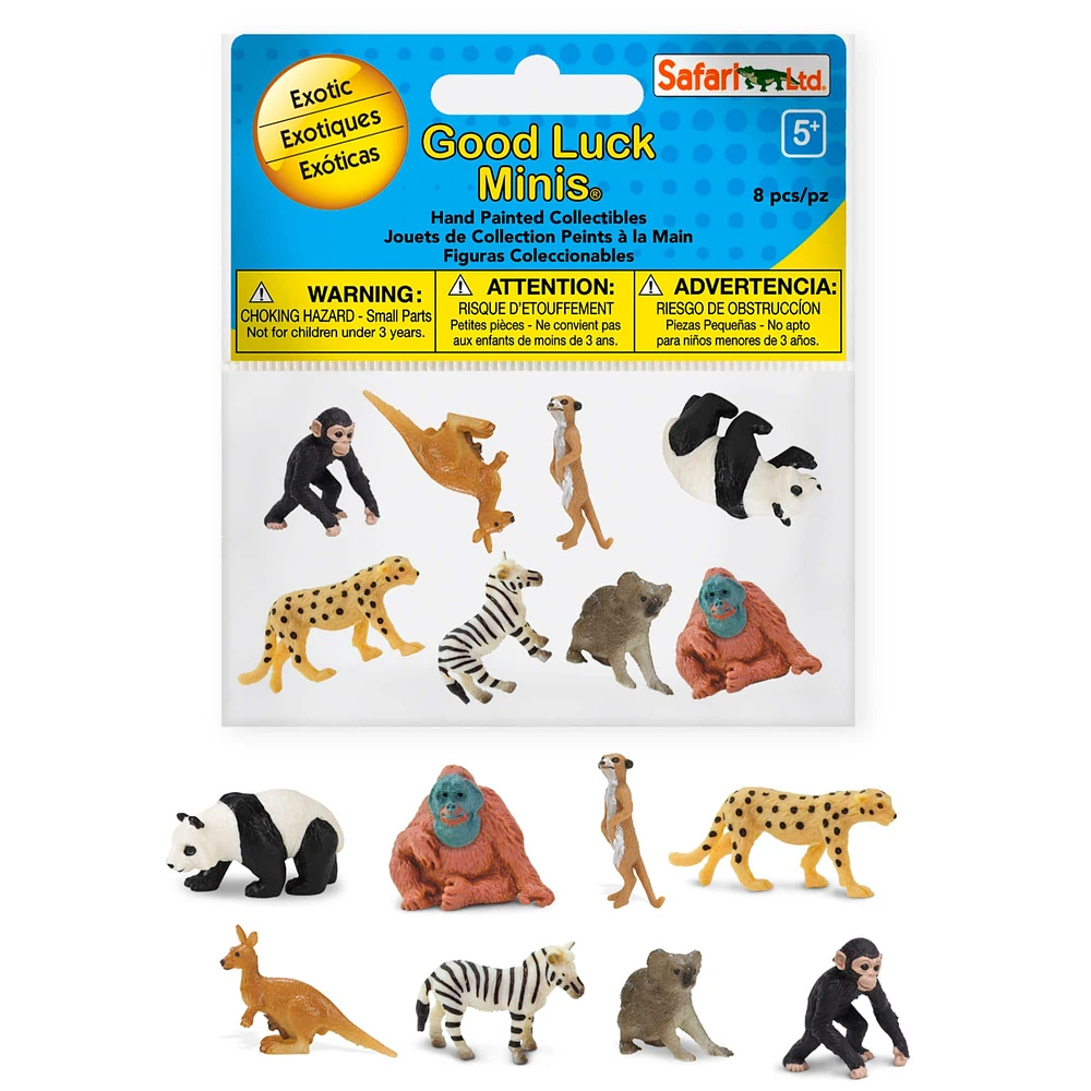 10 Pack: Safari Ltd® Good Luck Minis® Exotic Fun Pack