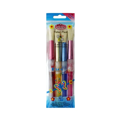 Royal & Langnickel® Big Kid's Choice™ 4 Piece Chubby Bristle Round Paint Brush Set