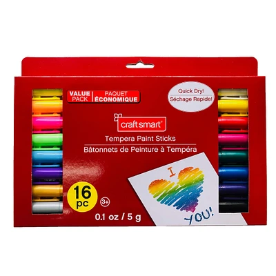 8 Pack: Tempera Paint Sticks by Craft Smart®