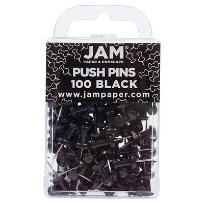 JAM Paper Colorful Standard Push Pins