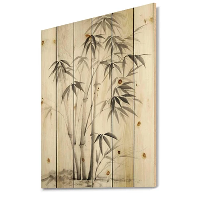 Designart - Vintage Monochrome Bamboo II