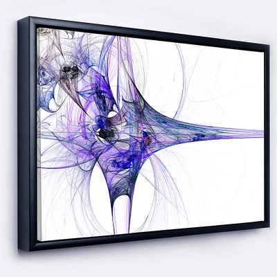 Designart - Large Fractal Artwork Blue