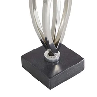 Silver Stainless Steel Candle Holder Set