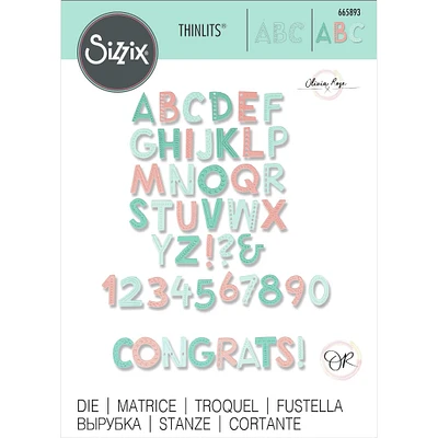 Sizzix® Thinlits® Marked Alphabet by Olivia Rose Die