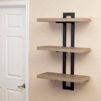 Household Essentials Jamestown 3-Tier Wall Shelf