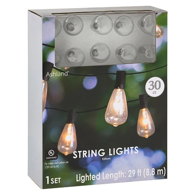 30ct. Clear Edison String Lights by Ashland®