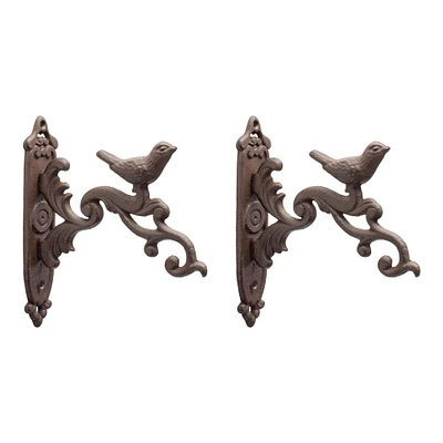 8.5" Cast Iron Bird Hooks, 2ct.