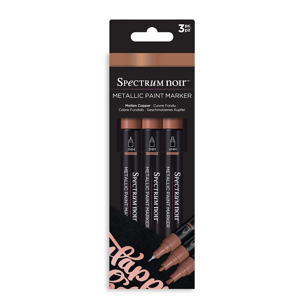 Spectrum Noir™ Molten Copper 3 Piece Metallic Paint Marker Pack