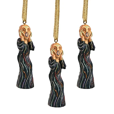 Design Toscano 3ct. The Silent Scream Ornaments