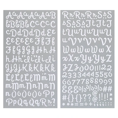 Recollections™ Glitter Alphabet Stickers, Script