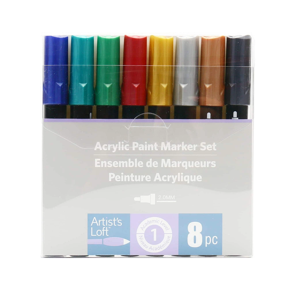 Metallic Acrylic Paint Marker Set by Artist's Loft™