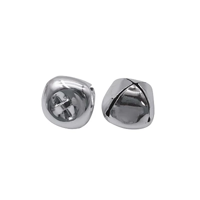 12 Packs: 2 ct. (24 total) 50mm Silver Jingle Bells by Creatology™