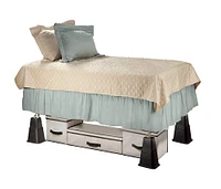 Simplify 8 Piece Adjustable Bed Risers Set