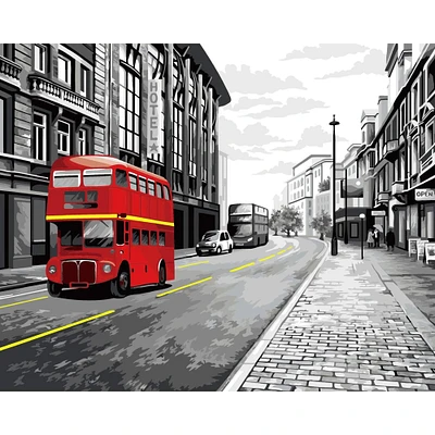 Crafting Spark London Bus Painting by Numbers Kit