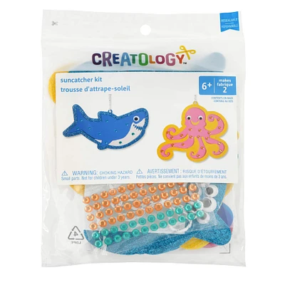 12 Pack: Shark & Octopus Suncatcher Kit by Creatology™